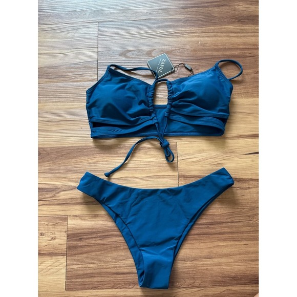 Zaful swim set blue size M NWT - Picture 1 of 3